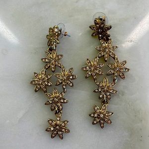 Floral Fashion Earrings by Oscar de la Renta